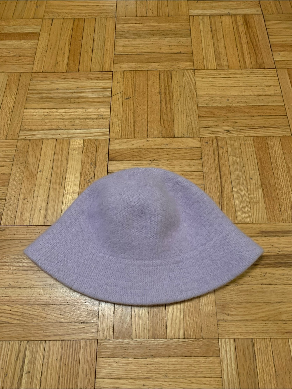 DNY Lilac Angora Blend Bucket Hat